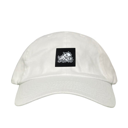 TCU Black Label Horned Frog Logo / 191 / Hat / TCU007 / MM - White Dad Hat - Club Rehab