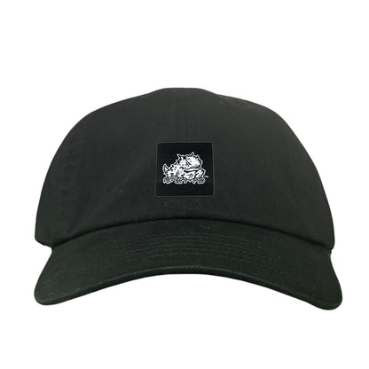 TCU Black Label Horned Frog Logo / 191 / Hat / TCU007 / MM - Black Dad Hat - Club Rehab