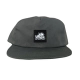 Charcoal Flat Bill Canvas Snapback