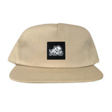 Khaki Flat Bill Canvas Snapback