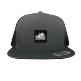 Charcoal Flat Bill Mesh Snapback