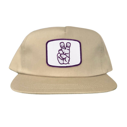 TCU Frog Hand Square Shape / Curved Bill Mesh Snapback / 126 / TCU001 - Khaki Flat Bill Canvas Snapback - Club Rehab