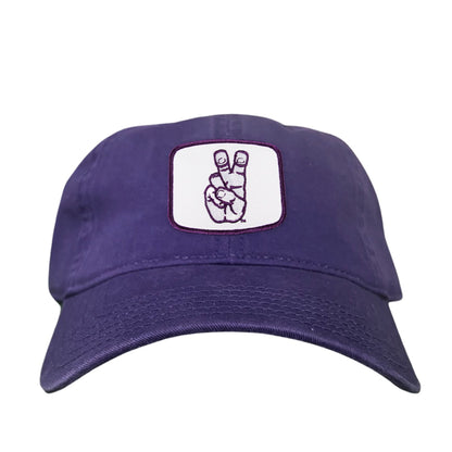 TCU Frog Hand Square Shape / Curved Bill Mesh Snapback / 126 / TCU001 - Purple Dad Hat - Club Rehab