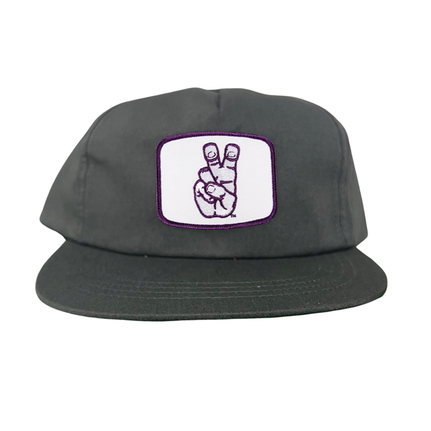 TCU Frog Hand Square Shape / Curved Bill Mesh Snapback / 126 / TCU001 - Charcoal Flat Bill Canvas Snapback - Club Rehab