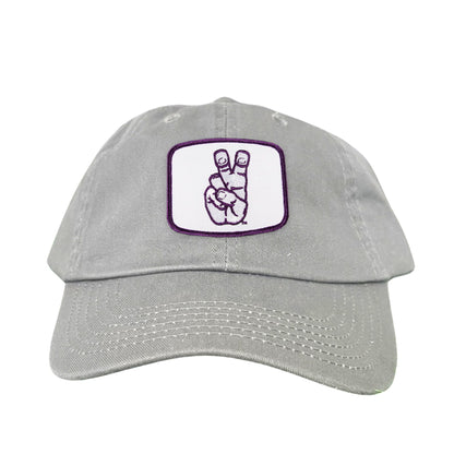 TCU Frog Hand Square Shape / Curved Bill Mesh Snapback / 126 / TCU001 - Grey Dad Hat - Club Rehab