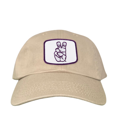 TCU Frog Hand Square Shape / Curved Bill Mesh Snapback / 126 / TCU001 - Khaki Dad Hat - Club Rehab