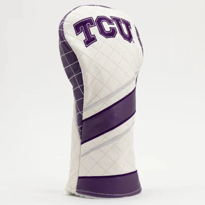 TCU Horned Frogs Stripe Quilted Fairway Headcover - golf headcover product images