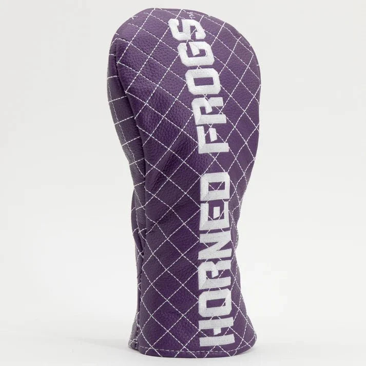 TCU Horned Frogs Solid Quilted Fairway Headcover - golf headcover product images