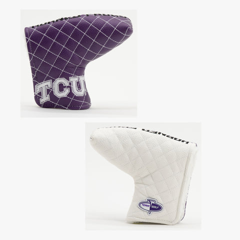 TCU Horned Frogs Split Quilted Blade Putter Cover