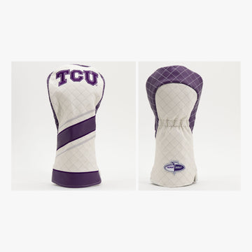 TCU Horned Frogs Gestepptes Driver-Schlägerhaube im Streifen-Design
