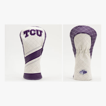 TCU Horned Frogs Gestepptes Fairway-Holz-Headcover mit Streifenmuster