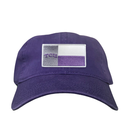 TCU Rectangle State Flag / Hats / 263 - Dad Hat Purple - Club Rehab
