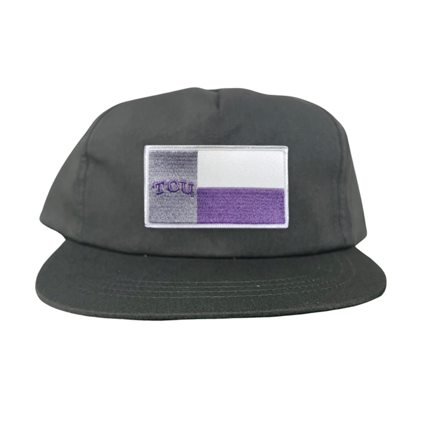 TCU Rectangle State Flag / Hats / 263 - Charcoal Flatbill Canvas Snapback - Club Rehab