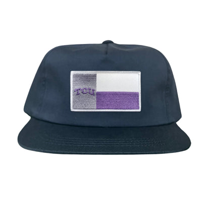 TCU Rectangle State Flag / Hats / 263 - Navy Flatbill Canvas Snapback - Club Rehab