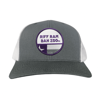TCU Riff Ram Bah Zoo w/h State Flag / Hats / TCU099 / 249 / MM - Charcoal / White Curved Bill Mesh Snapback - Club Rehab