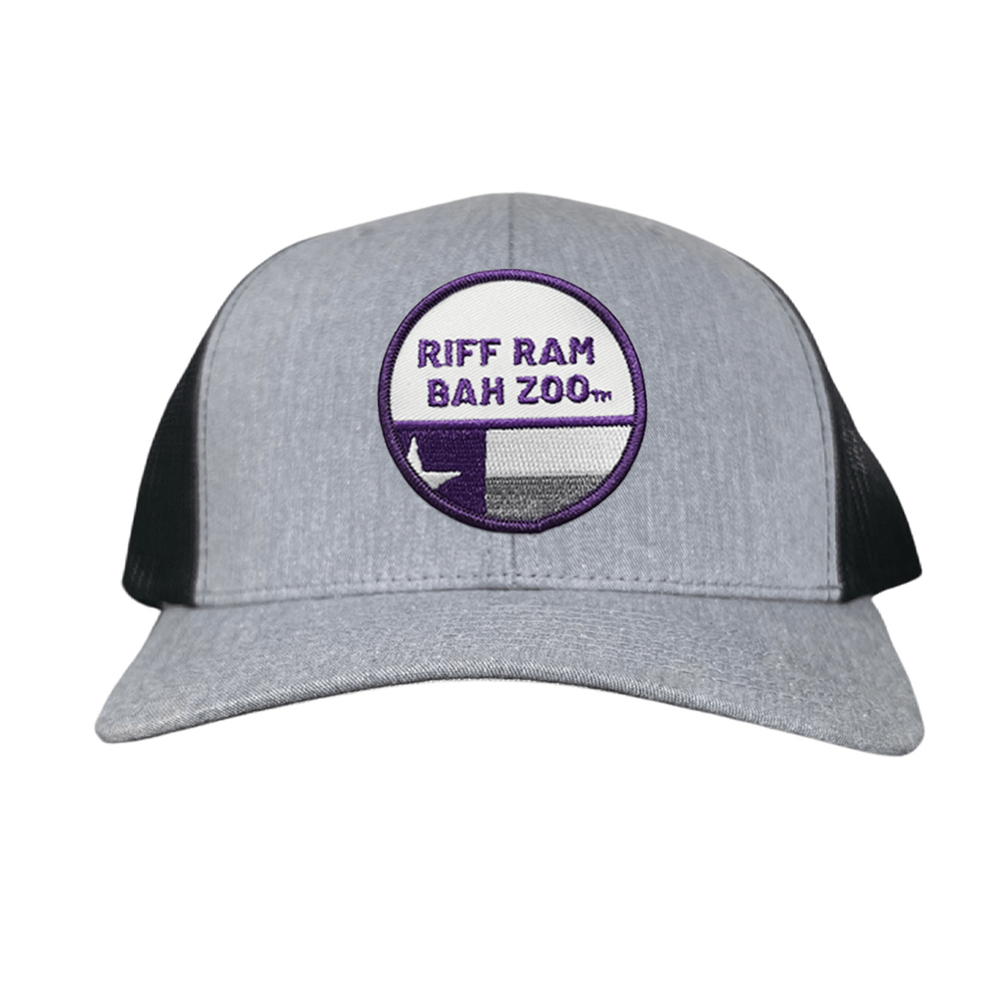 TCU Riff Ram Bah Zoo w/h State Flag / Hats / TCU099 / 249 / MM - Charcoal Curved Bill Mesh Snapback - Club Rehab