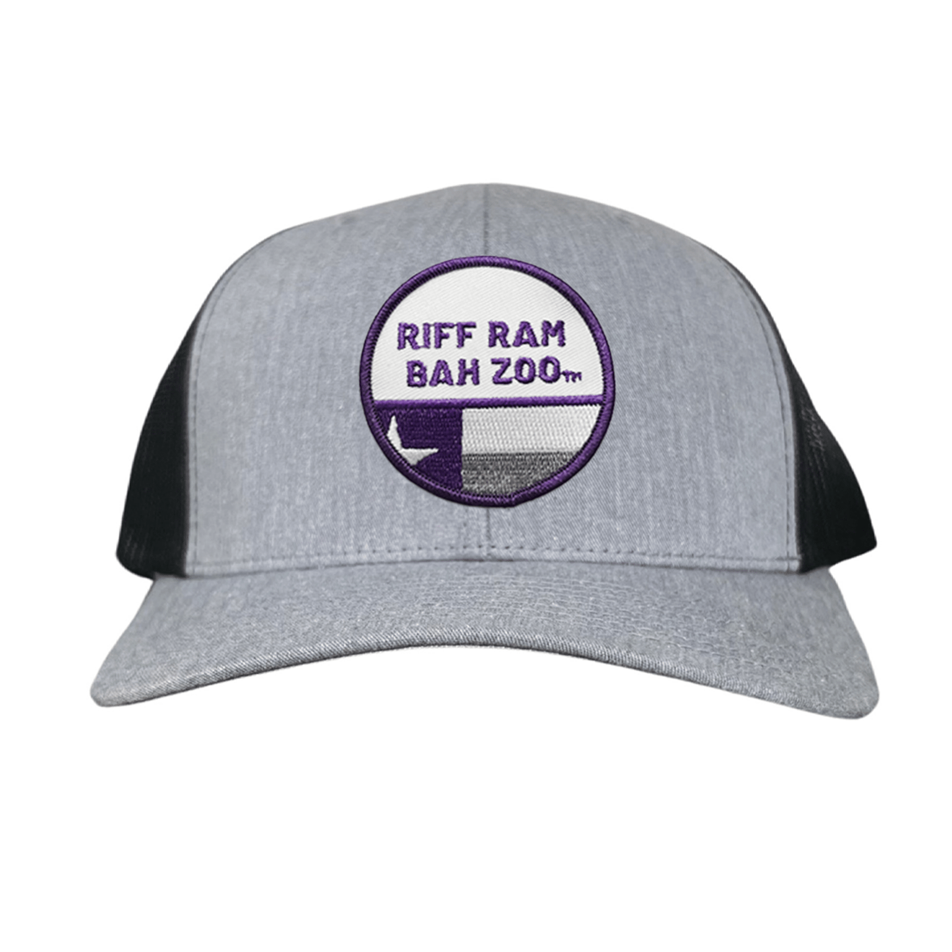 TCU Riff Ram Bah Zoo w/h State Flag / Hats / TCU099 / 249 / MM - Charcoal Curved Bill Mesh Snapback - Club Rehab