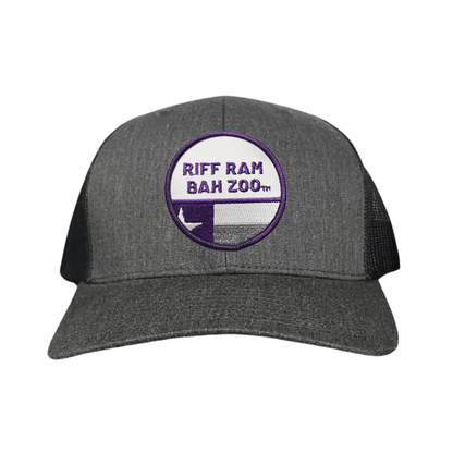 TCU Riff Ram Bah Zoo w/h State Flag / Hats / TCU099 / 249 / MM - Dark Heather / Black Curved Bill Mesh Snapback - Club Rehab
