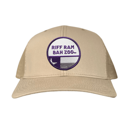 TCU Riff Ram Bah Zoo w/h State Flag / Hats / TCU099 / 249 / MM - Khaki Curved Bill Mesh Snapback - Club Rehab