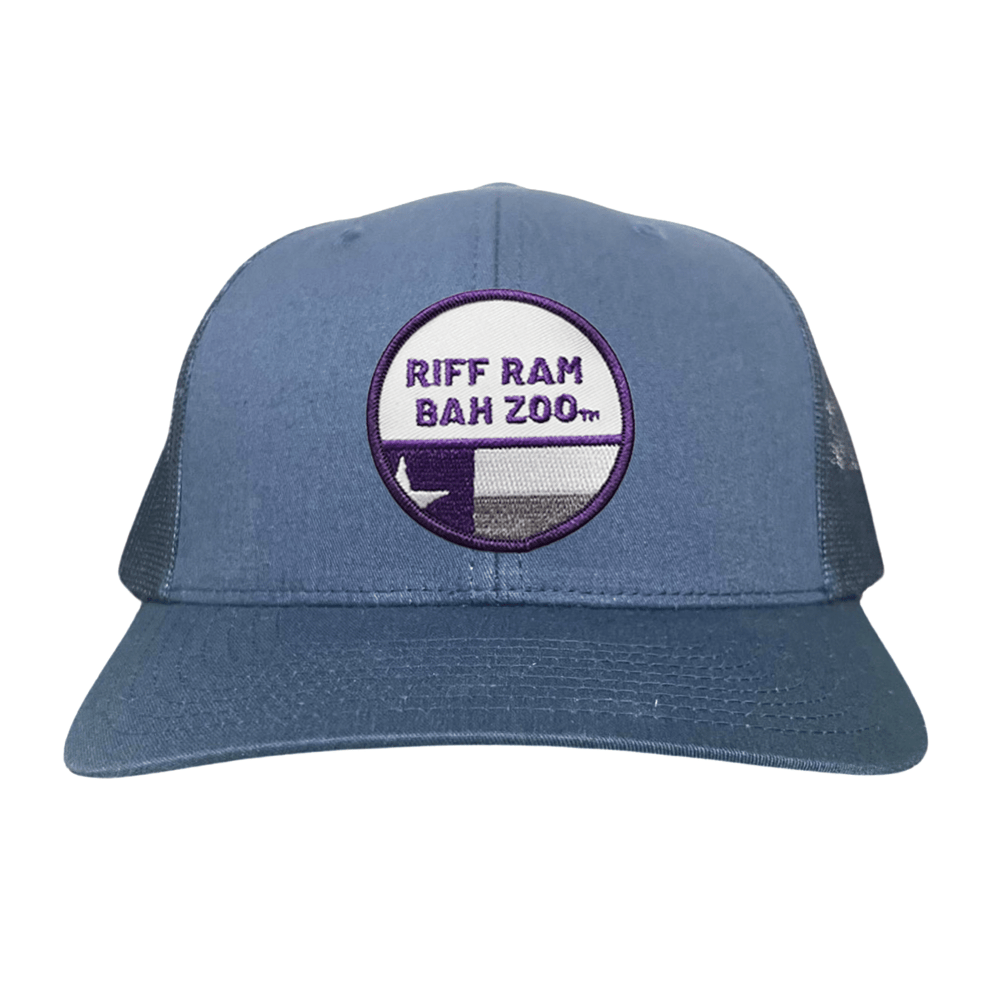 TCU Riff Ram Bah Zoo w/h State Flag / Hats / TCU099 / 249 / MM - Navy Curved Bill Mesh Snapback - Club Rehab