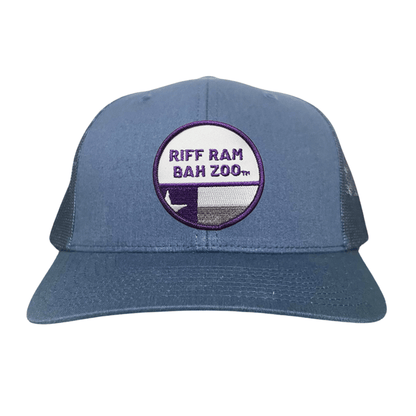 TCU Riff Ram Bah Zoo w/h State Flag / Hats / TCU099 / 249 / MM - Navy Curved Bill Mesh Snapback - Club Rehab