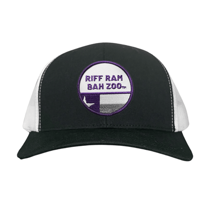TCU Riff Ram Bah Zoo w/h State Flag / Hats / TCU099 / 249 / MM - Black / White Curved Bill Mesh Snapback - Club Rehab