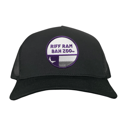TCU Riff Ram Bah Zoo w/h State Flag / Hats / TCU099 / 249 / MM - Black / White Curved Bill Mesh Snapback - Club Rehab