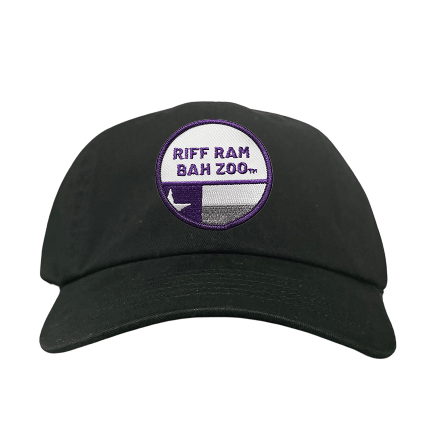 TCU Riff Ram Bah Zoo w/h State Flag / Hats / TCU099 / 249 / MM - Black Dad Hat - Club Rehab