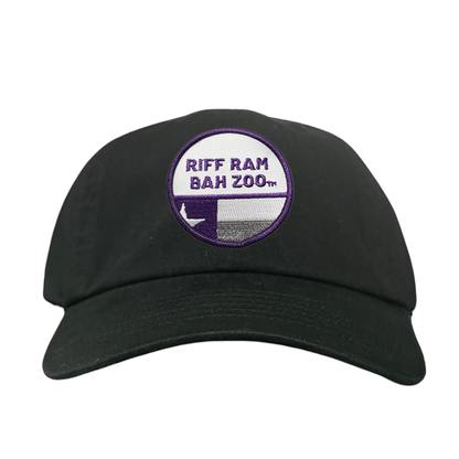 TCU Riff Ram Bah Zoo w/h State Flag / Hats / TCU099 / 249 / MM - Black Dad Hat - Club Rehab