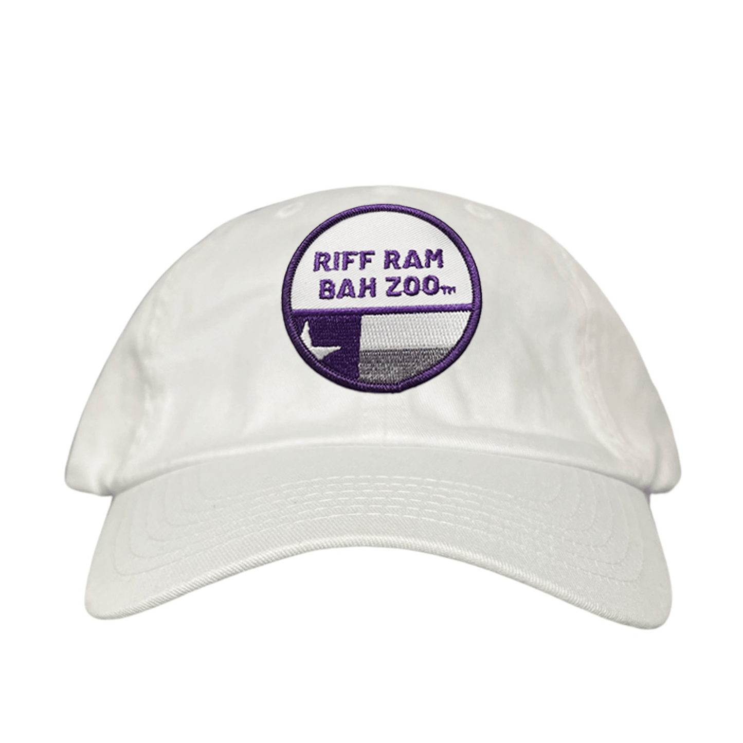 TCU Riff Ram Bah Zoo w/h State Flag / Hats / TCU099 / 249 / MM - White Dad Hat - Club Rehab