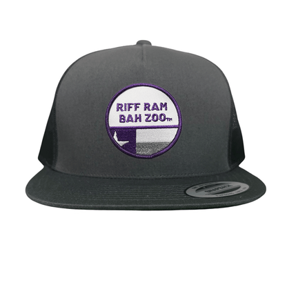 TCU Riff Ram Bah Zoo w/h State Flag / Hats / TCU099 / 249 / MM - Charcoal Flat Bill Mesh Snapback - Club Rehab