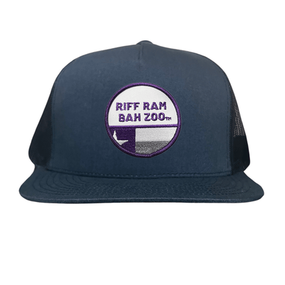 TCU Riff Ram Bah Zoo w/h State Flag / Hats / TCU099 / 249 / MM - Navy Flat Bill Mesh Snapback - Club Rehab