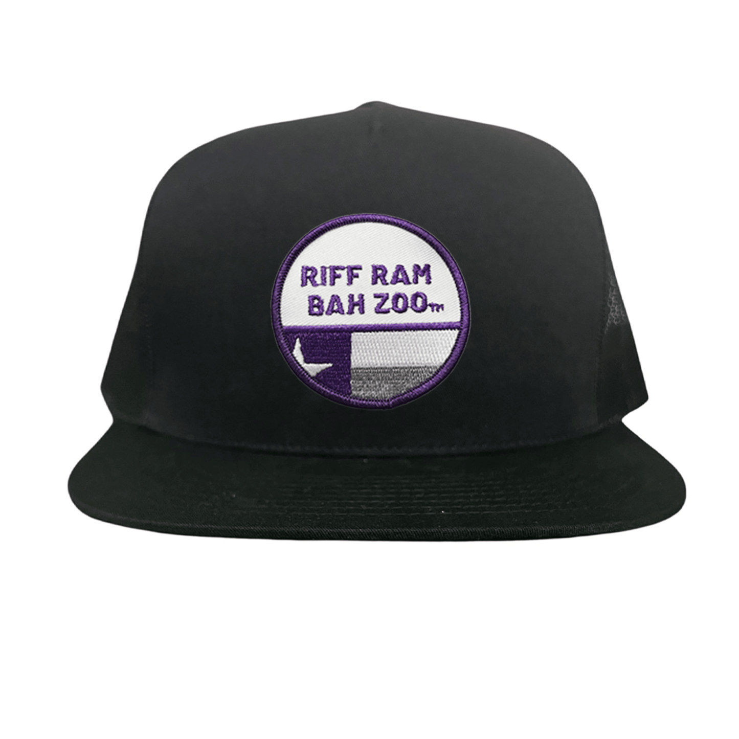 TCU Riff Ram Bah Zoo w/h State Flag / Hats / TCU099 / 249 / MM - Black Flat Bill Mesh Snapback - Club Rehab