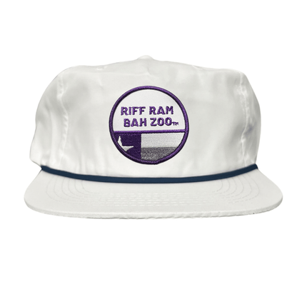 TCU Riff Ram Bah Zoo w/h State Flag / Hats / TCU099 / 249 / MM - Flat Bill White with Purple Rope Mesh Snapback - Club Rehab