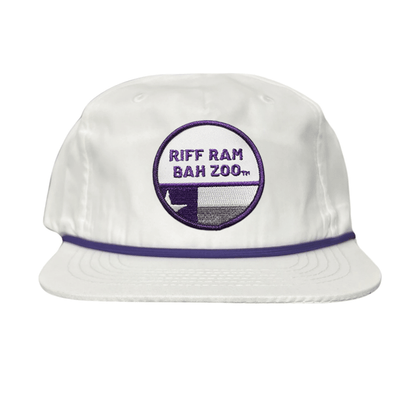 TCU Riff Ram Bah Zoo w/h State Flag / Hats / TCU099 / 249 / MM - Flat Bill White with Purple Rope Mesh Snapback - Club Rehab