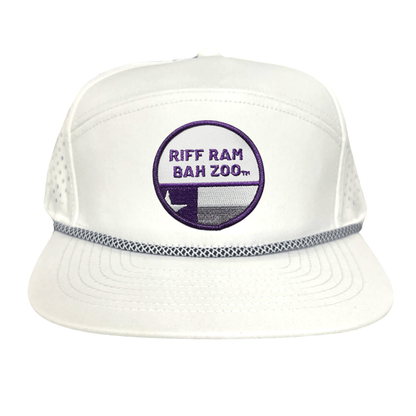 TCU Riff Ram Bah Zoo w/h State Flag / Hats / TCU099 / 249 / MM - Flat Bill White with Black / White Rope Mesh Snapback - Club Rehab