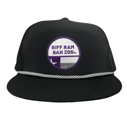 TCU Riff Ram Bah Zoo w/h State Flag / Hats / TCU099 / 249 / MM - Flat Bill Black with Black / White Rope Mesh Snapback - Club Rehab