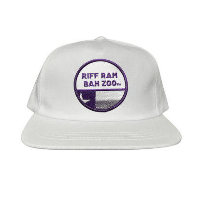 TCU Riff Ram Bah Zoo w/h State Flag / Hats / TCU099 / 249 / MM - Flat Bill White Canvas Snapback - Club Rehab