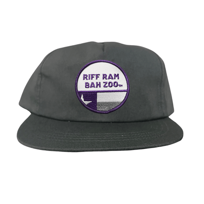 TCU Riff Ram Bah Zoo w/h State Flag / Hats / TCU099 / 249 / MM - Flat Bill Charcoal Canvas Snapback - Club Rehab