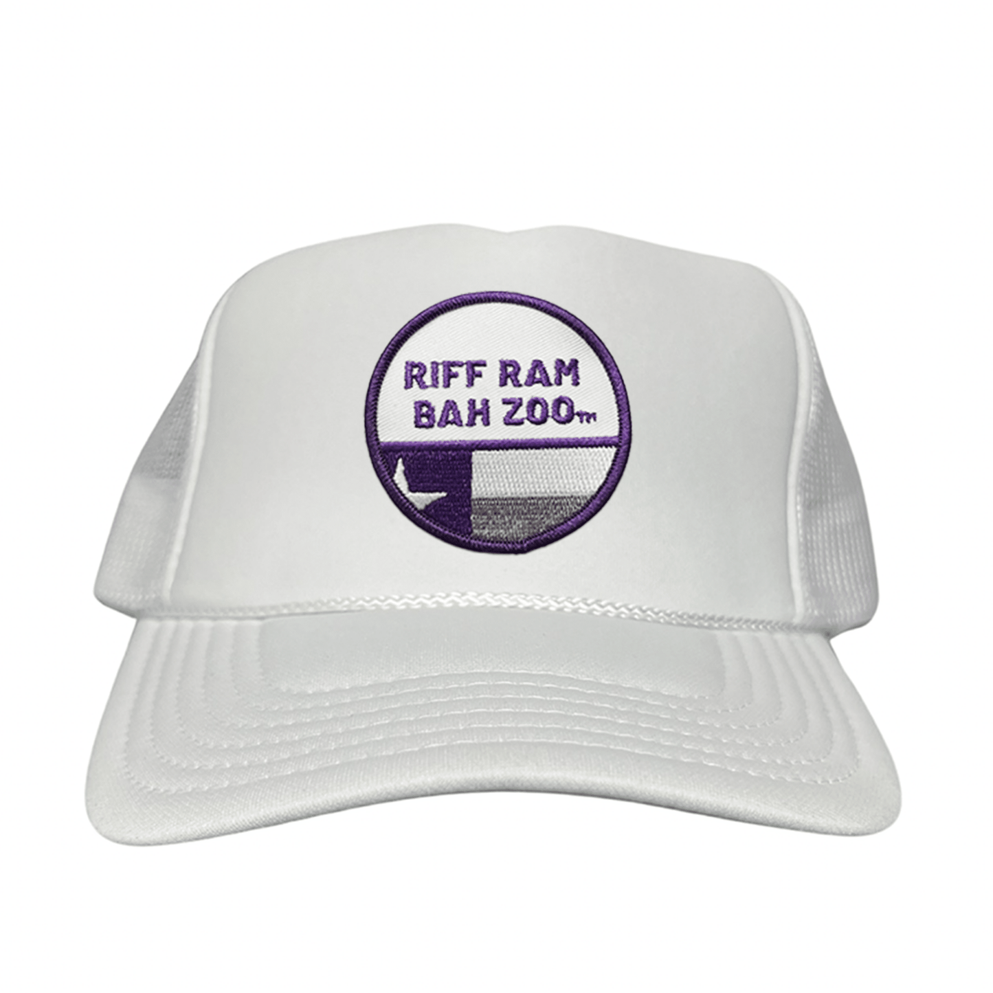 TCU Riff Ram Bah Zoo w/h State Flag / Hats / TCU099 / 249 / MM - White Foam Snapback - Club Rehab