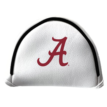 Alabama Crimson Tide Vintage Putter-Headcover (Mallet) in Weiß mit Aufdruck