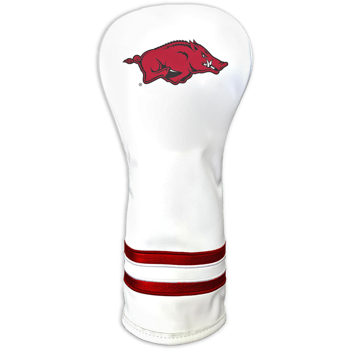 Arkansas Razorbacks vintage fairway white printed golf headcover