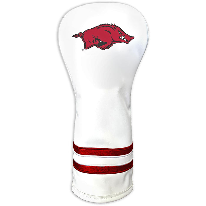 Arkansas Razorbacks Vintage White Printed Fairway Headcover