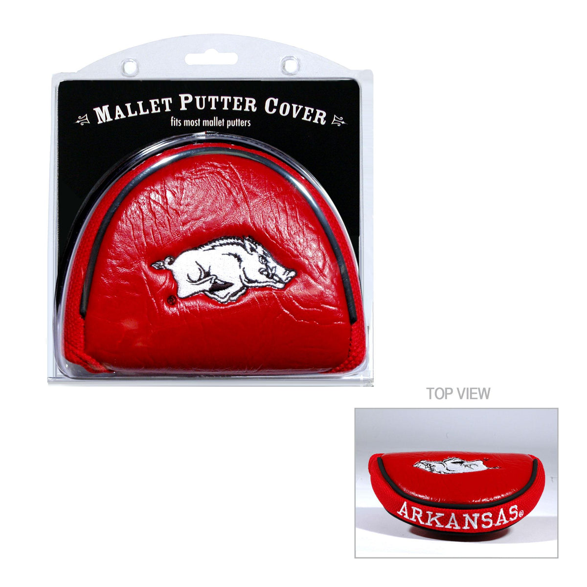 Arkansas Razorbacks Vintage Embroidered Mallet Putter Headcover