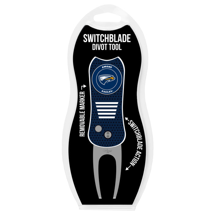 Emory Eagles Switchblade Divot Tool in retail clamshell packaging