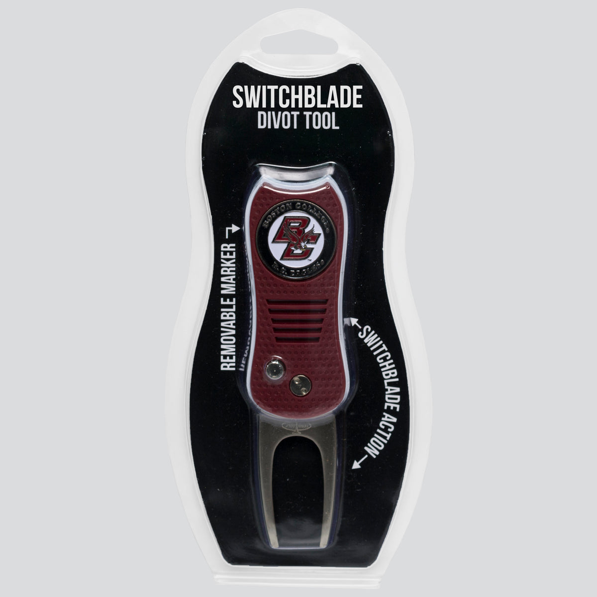 Boston College Eagles Switchblade Divot Tool in retail clamshell packaging