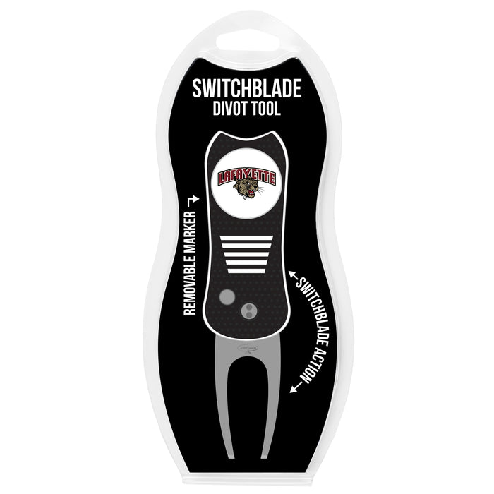 Lafayette Leopards Switchblade Divot Tool in retail clamshell packaging
