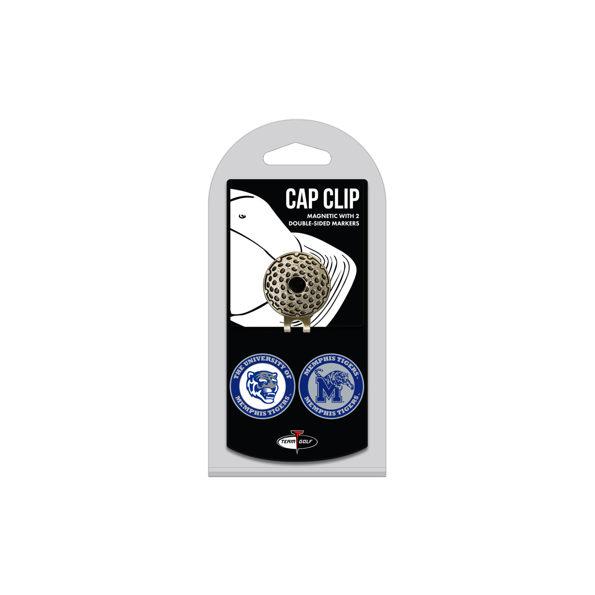 MEMPHIS hat clip with two golf ball markers