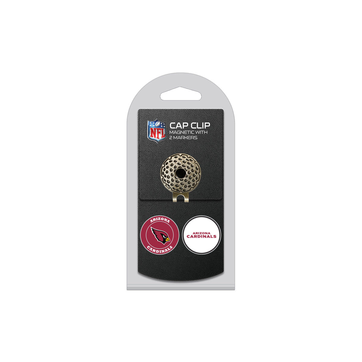 ARIZONA CARDINALS hat clip with two golf ball markers