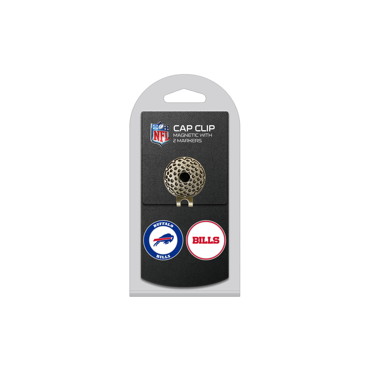 BUFFALO BILLS hat clip with two golf ball markers